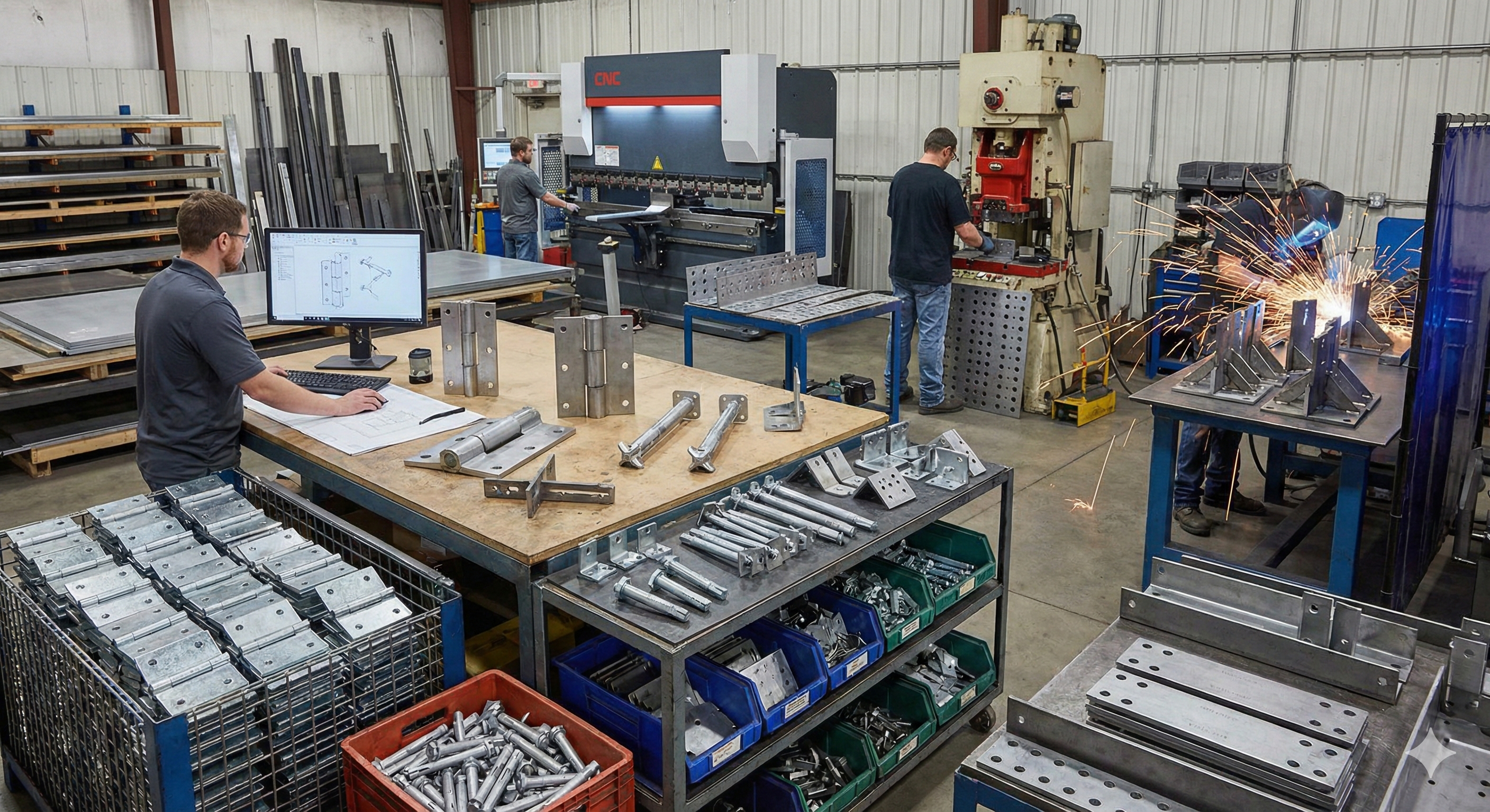 Herrajes y accesorios metálicos APREMAT Córdoba - Bisagras, anclajes, escuadras y soportes para construcción